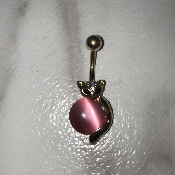 Gold and Pink Fox Naval Ring - Picture 3 of 3